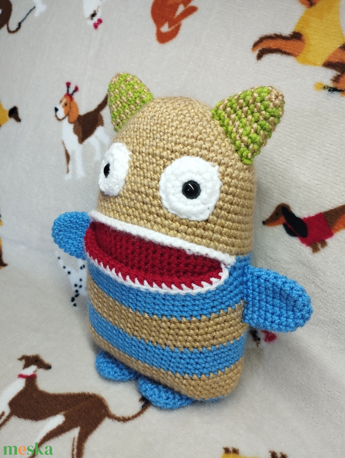 Horgolt szörnyecske - játék & sport - plüssállat & játékfigura - szörnyike - Meska.hu