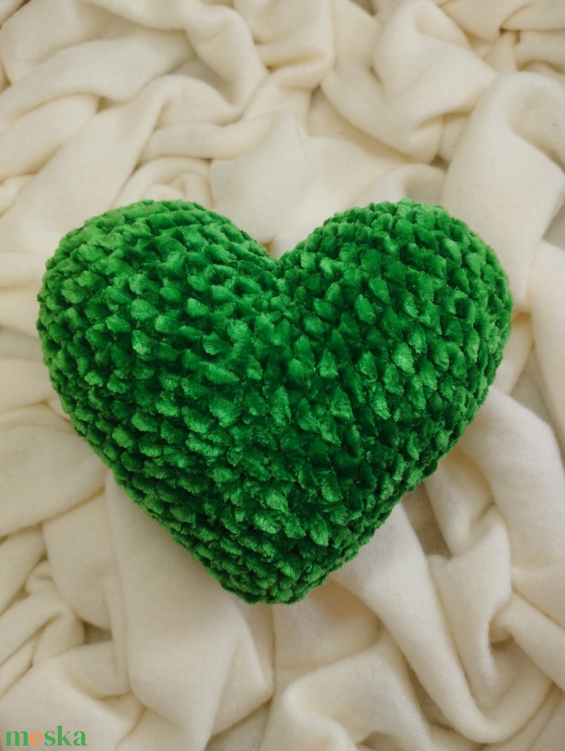Horgolt szív - játék & sport - plüssállat & játékfigura - más figura - Meska.hu