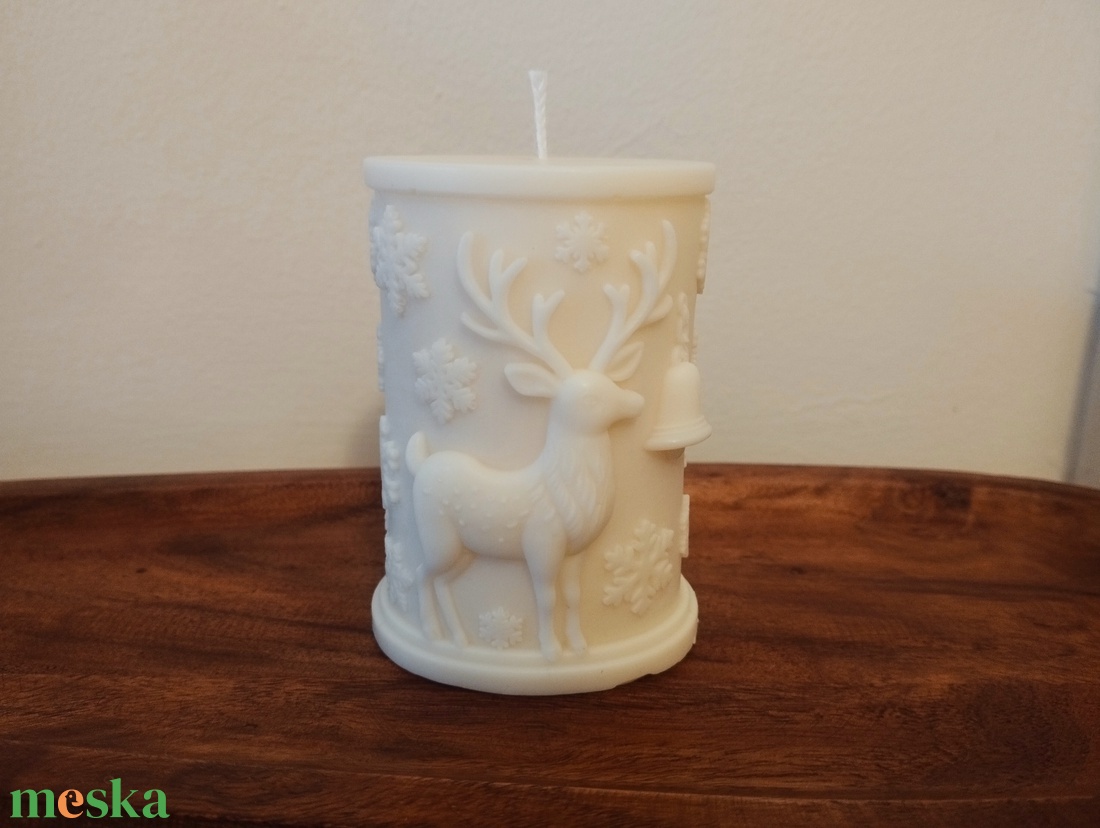 Szójaviasz gyertya - karácsony - karácsonyi lakásdekoráció - karácsonyi illatgyertya, mécses - Meska.hu