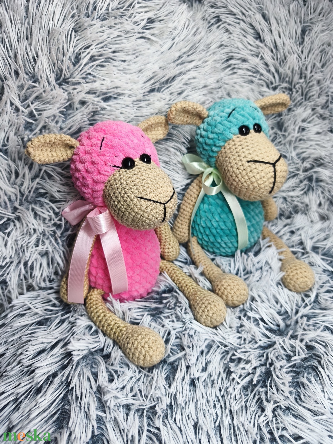 Horgolt bárány - játék & sport - plüssállat & játékfigura - plüss bárány - Meska.hu