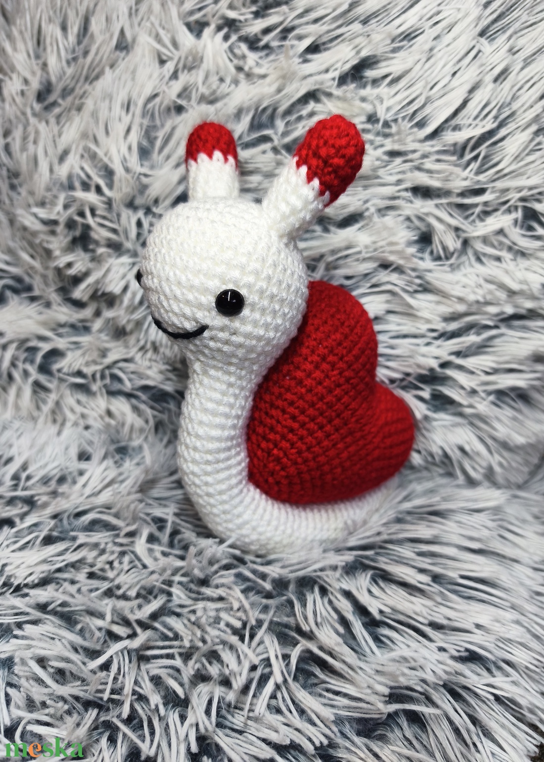 Horgolt csiga - játék & sport - plüssállat & játékfigura - csiga - Meska.hu