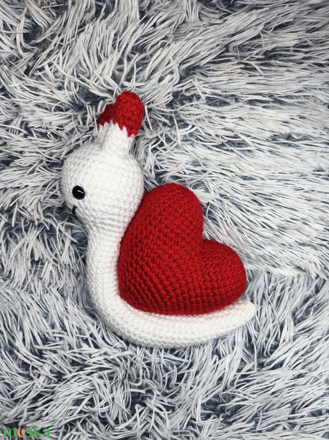 Horgolt csiga - játék & sport - plüssállat & játékfigura - csiga - Meska.hu