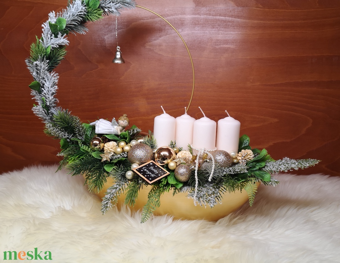  asztaldísz - karácsony - adventi díszek - adventi asztaldísz - Meska.hu