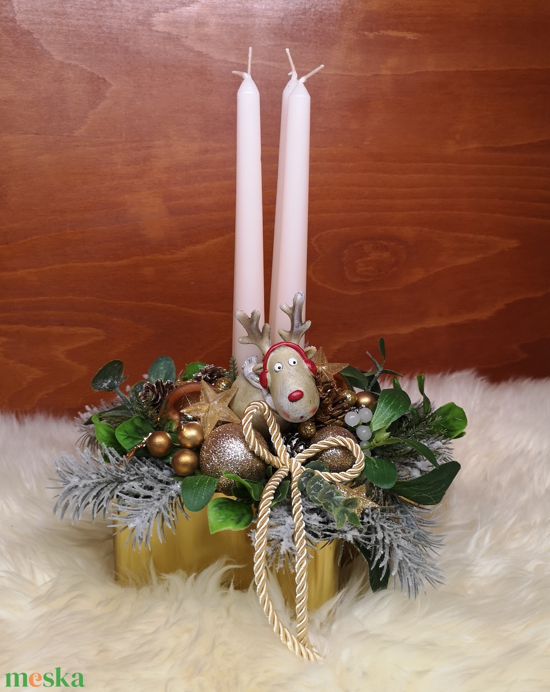  asztaldísz - karácsony - adventi díszek - adventi asztaldísz - Meska.hu