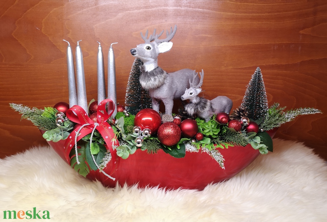  asztaldísz - karácsony - adventi díszek - adventi asztaldísz - Meska.hu