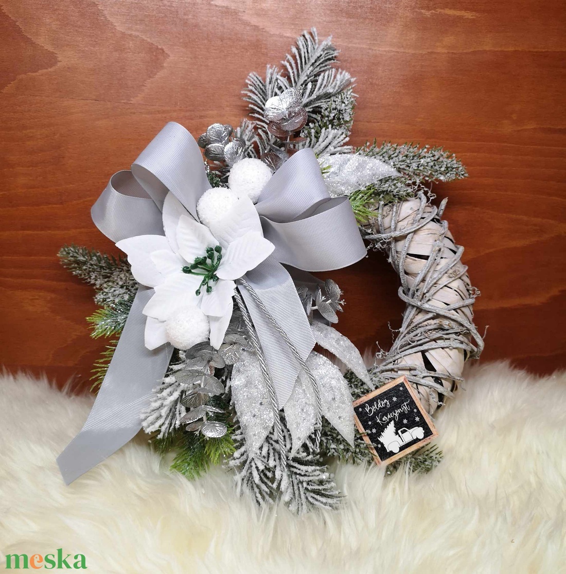 Kopogtató - karácsony - karácsonyi lakásdekoráció - karácsonyi ajtódíszek - Meska.hu