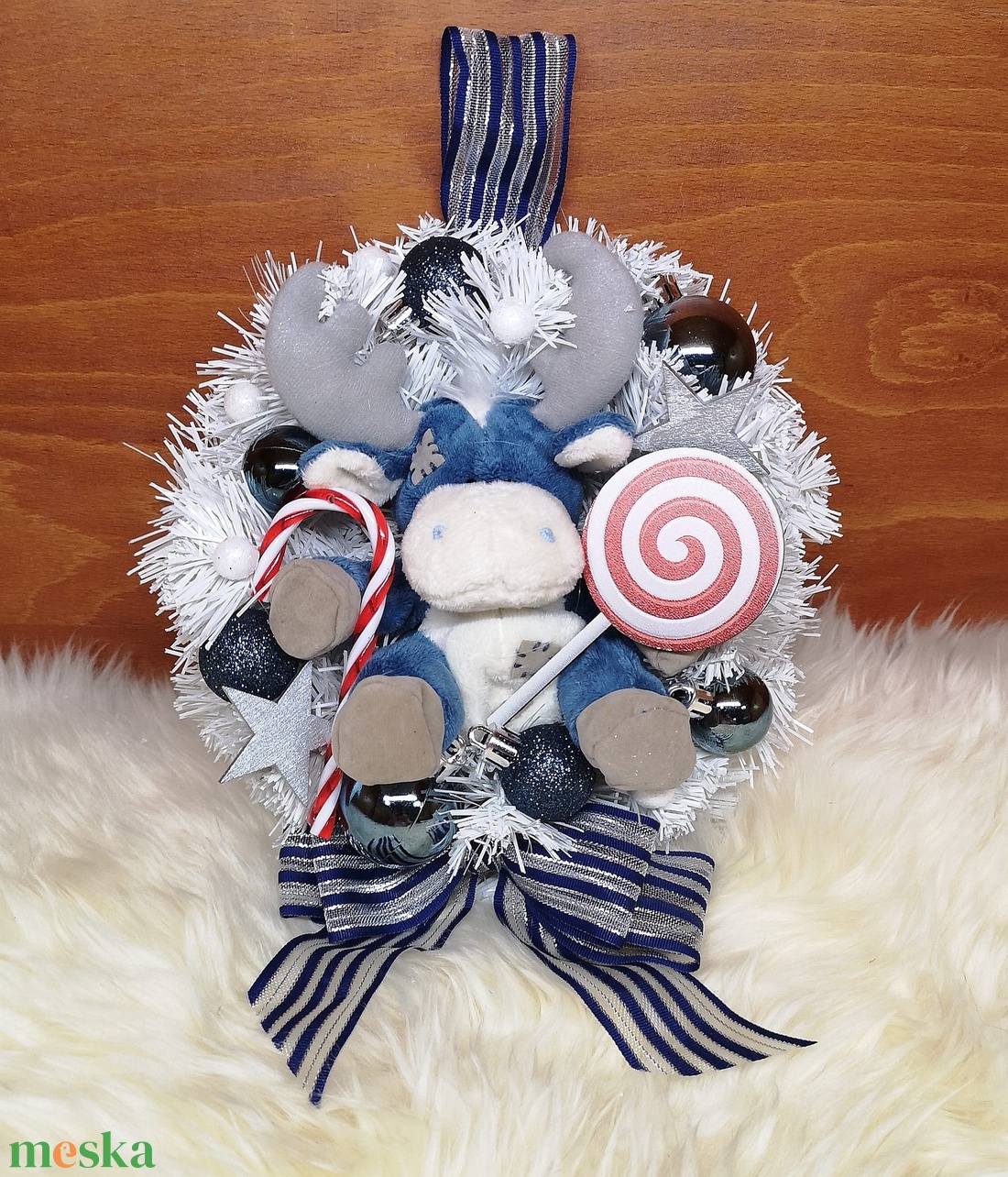 Kopogtató - karácsony - karácsonyi lakásdekoráció - karácsonyi ajtódíszek - Meska.hu