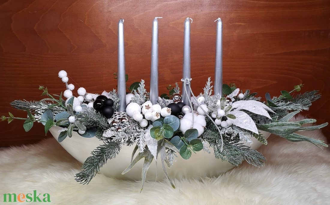  asztaldísz - karácsony - adventi díszek - adventi asztaldísz - Meska.hu