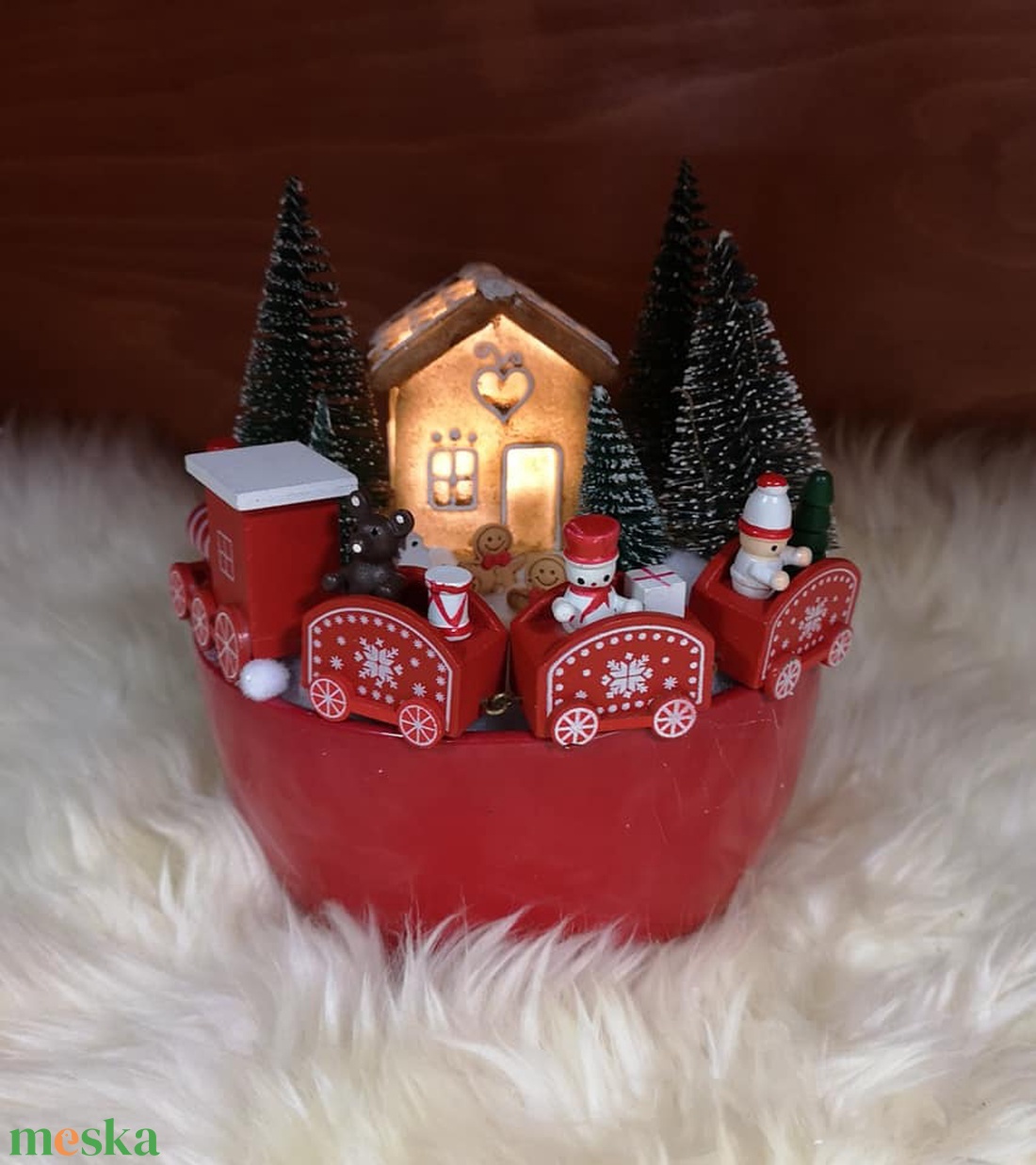  asztaldísz - karácsony - adventi díszek - adventi asztaldísz - Meska.hu