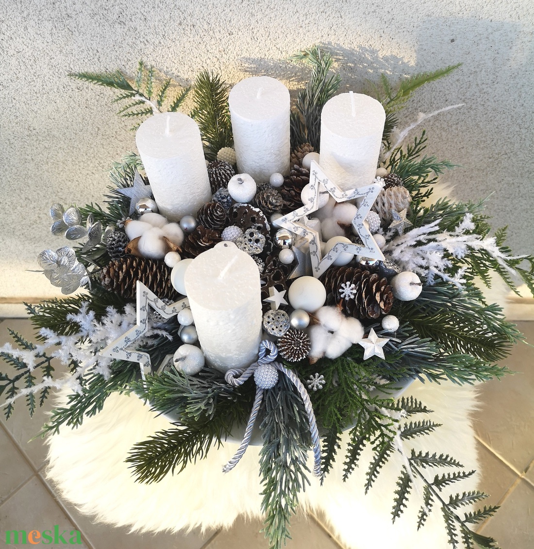  asztaldísz - karácsony - adventi díszek - adventi asztaldísz - Meska.hu