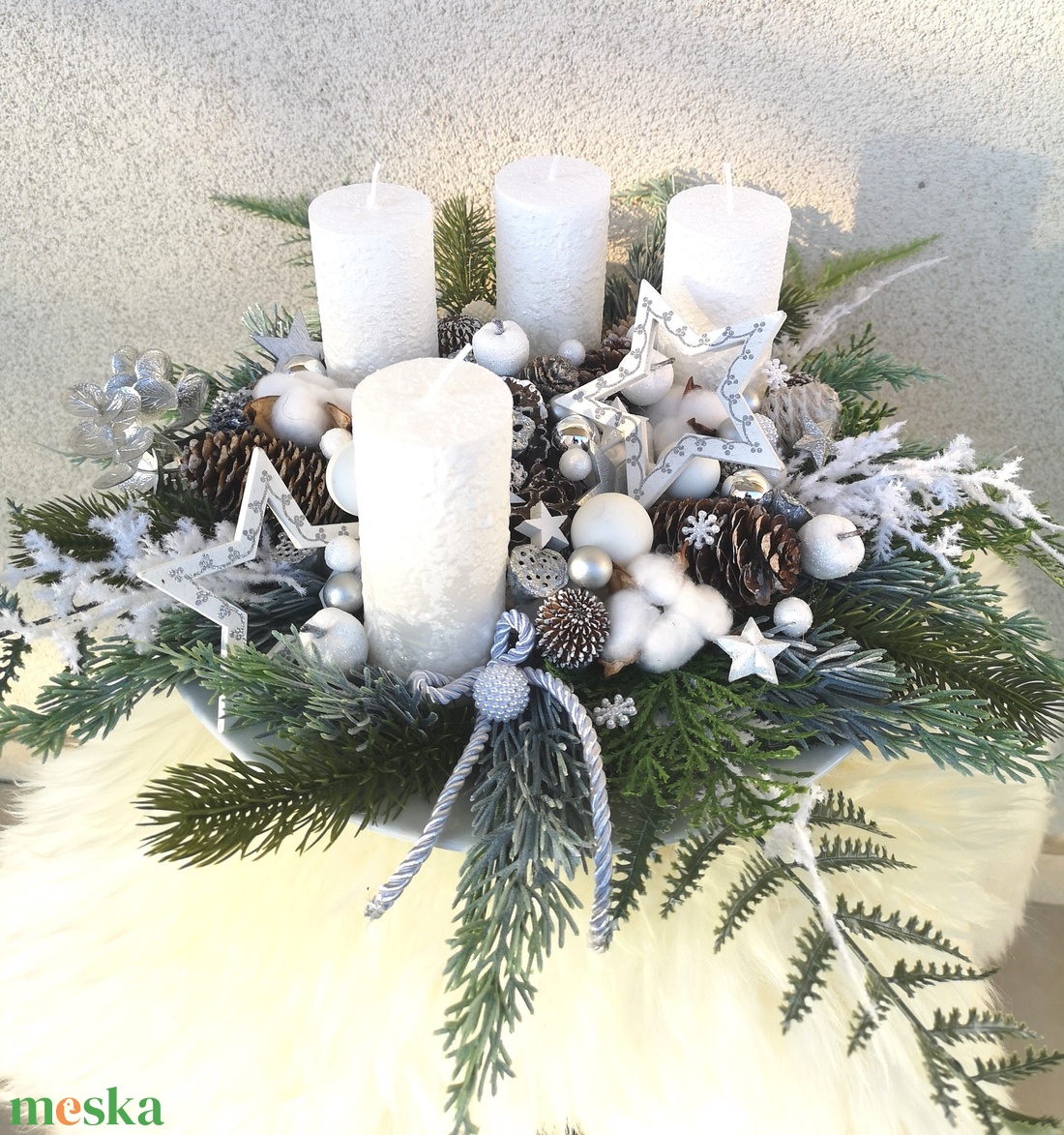  asztaldísz - karácsony - adventi díszek - adventi asztaldísz - Meska.hu