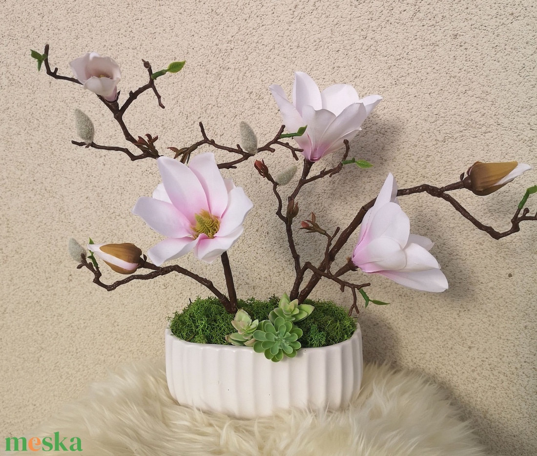 Magnólia asztaldísz -  - Meska.hu