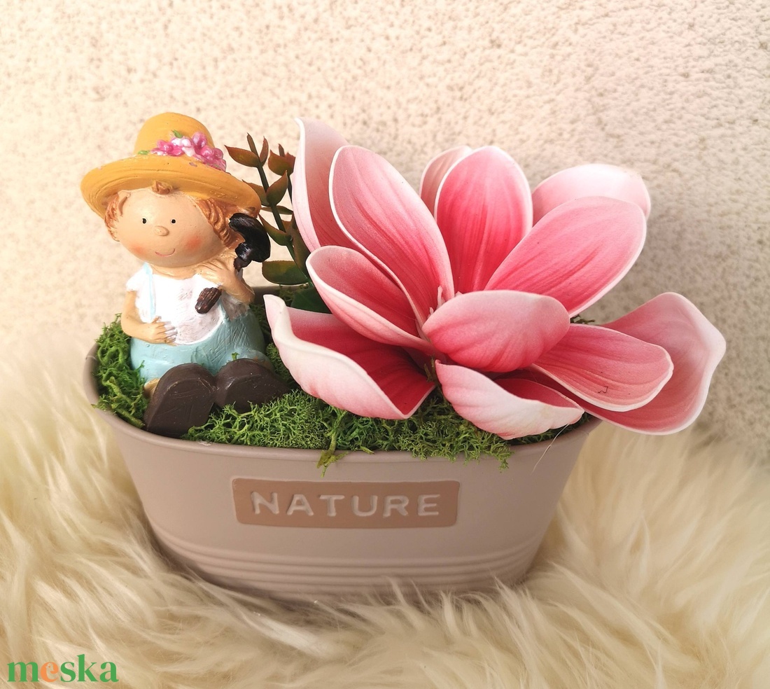 Magnólia asztaldísz - otthon & életmód - dekoráció - asztal és polc dekoráció - asztaldísz - Meska.hu