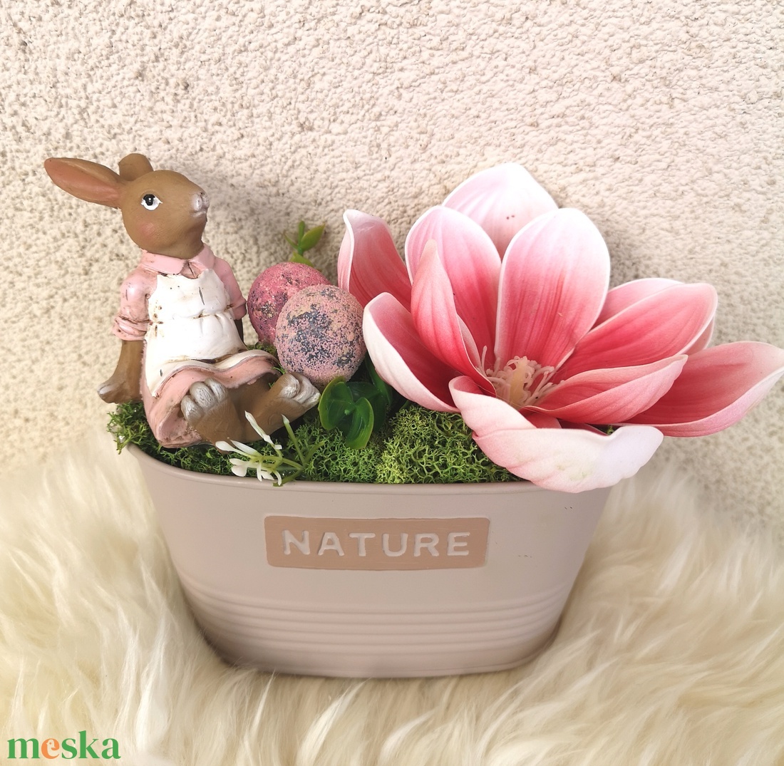 Magnólia asztaldísz - otthon & életmód - virágdekoráció - virágdíszek - asztali virágdísz - Meska.hu