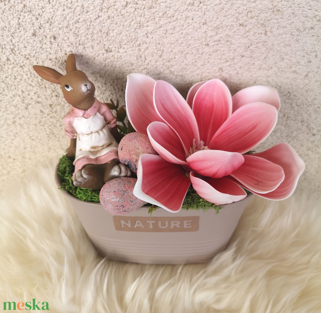 Magnólia asztaldísz - otthon & életmód - virágdekoráció - virágdíszek - asztali virágdísz - Meska.hu