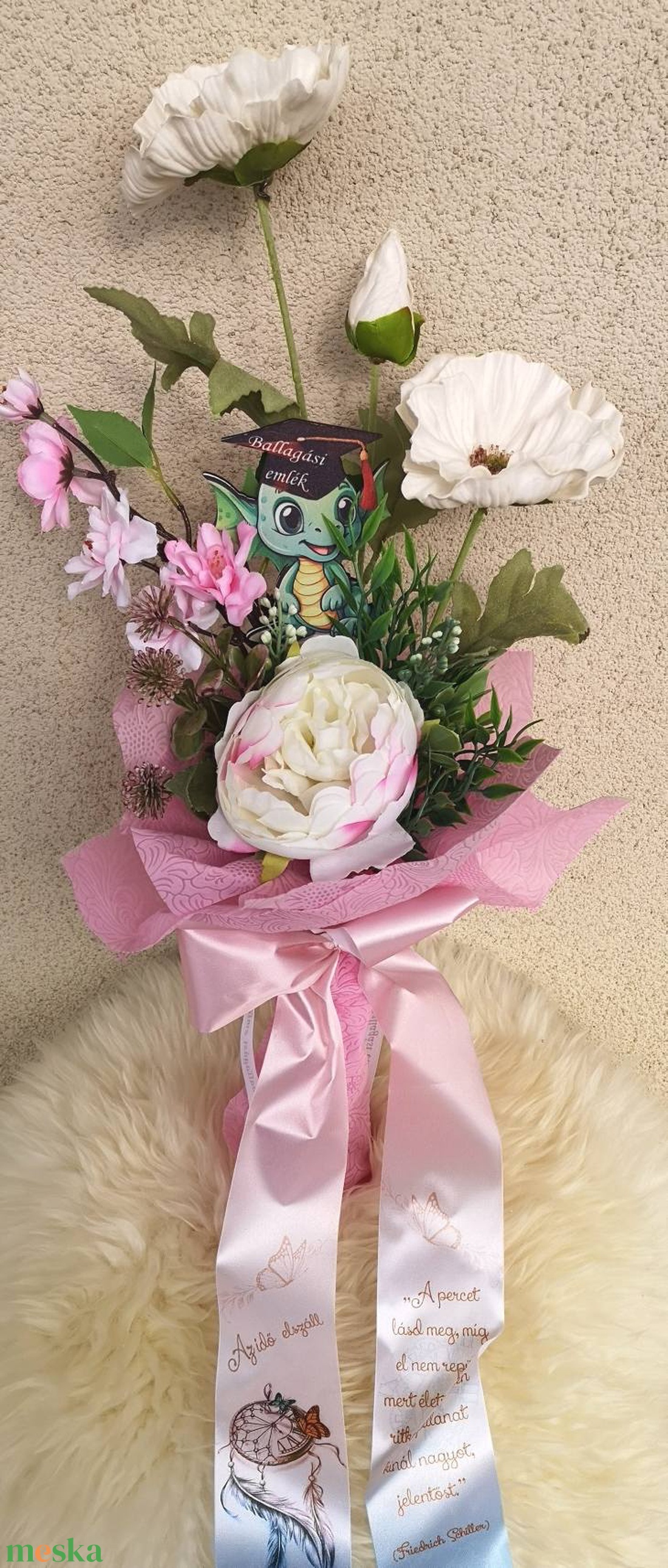 Ballagási csokor - otthon & életmód - virágdekoráció - virágok - virágcsokor - Meska.hu