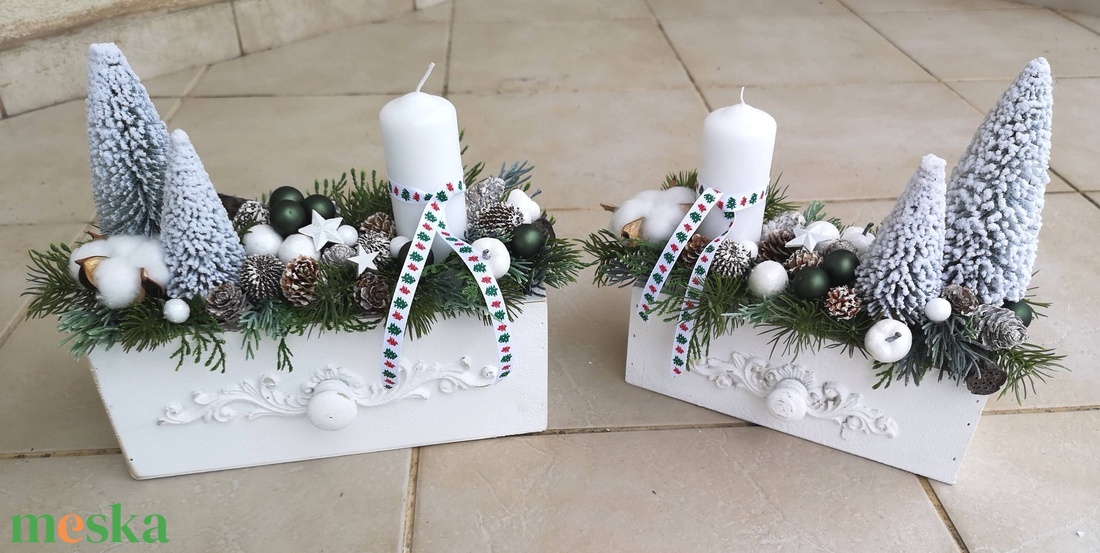  asztaldísz - karácsony - adventi díszek - adventi asztaldísz - Meska.hu