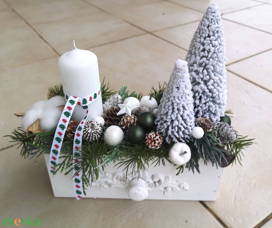  asztaldísz - karácsony - adventi díszek - adventi asztaldísz - Meska.hu