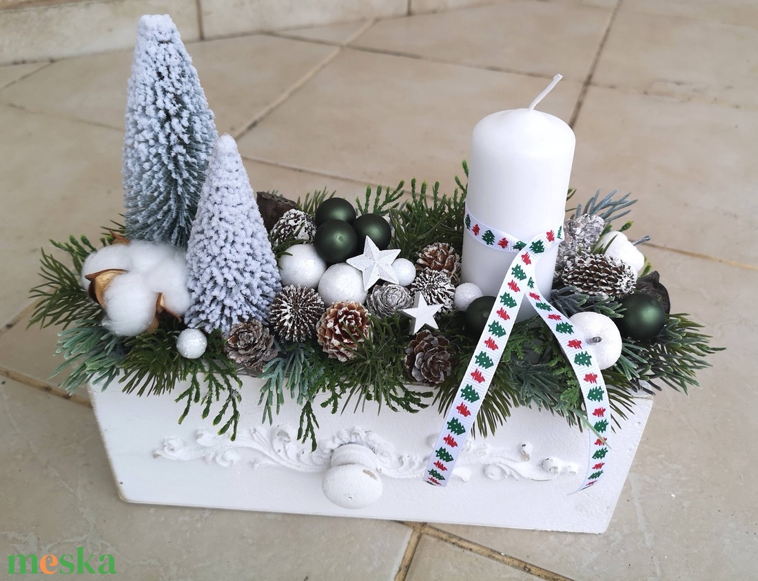  asztaldísz - karácsony - adventi díszek - adventi asztaldísz - Meska.hu