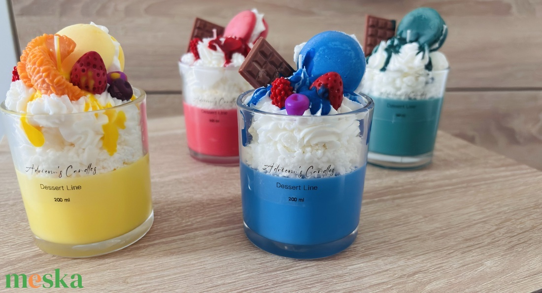 Desszert gyertya - otthon & életmód - gyertya, illat, aroma - gyertya - Meska.hu