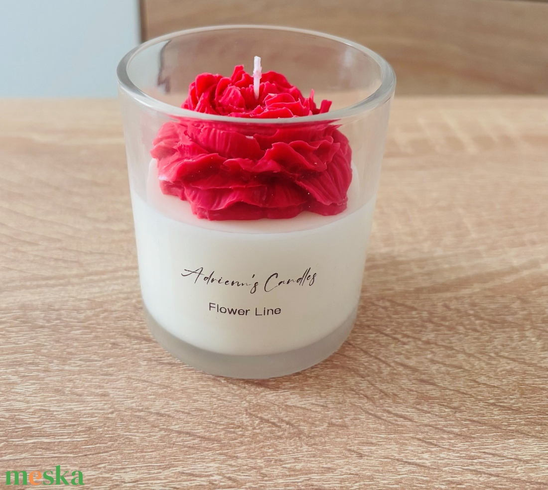 Virág gyertyák - otthon & életmód - gyertya, illat, aroma - illatviasz - Meska.hu