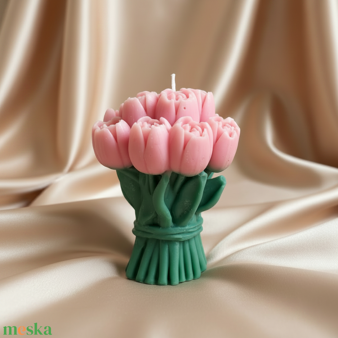 Tulipán gyertya - otthon & életmód - gyertya, illat, aroma - aromalámpa - Meska.hu