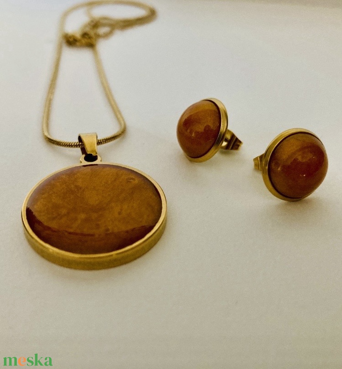 Arany szett - ékszer - ékszerszett - Meska.hu