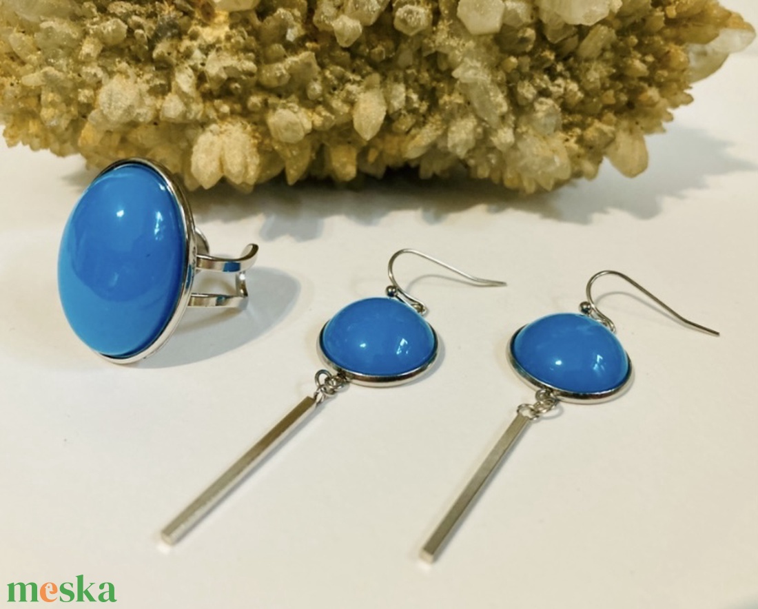 világoskék szett - ékszer - ékszerszett - Meska.hu