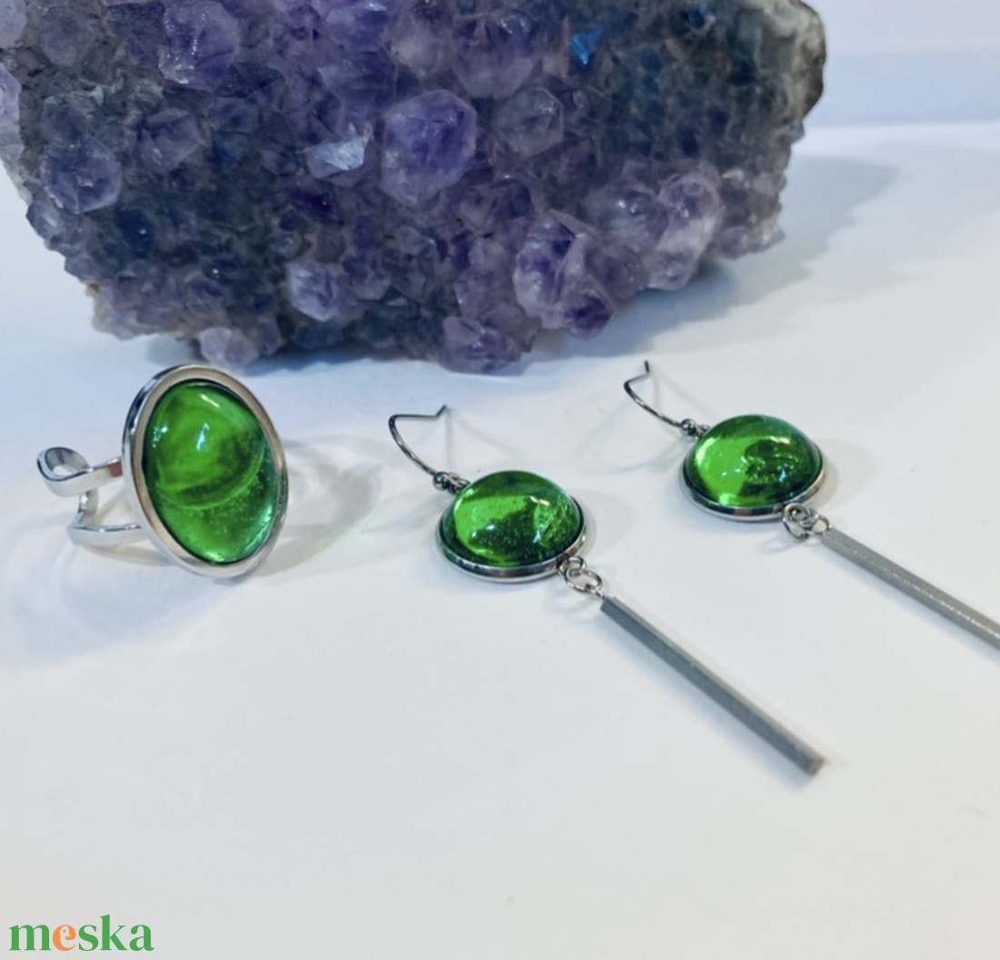 Jade szett - ékszer - ékszerszett - Meska.hu