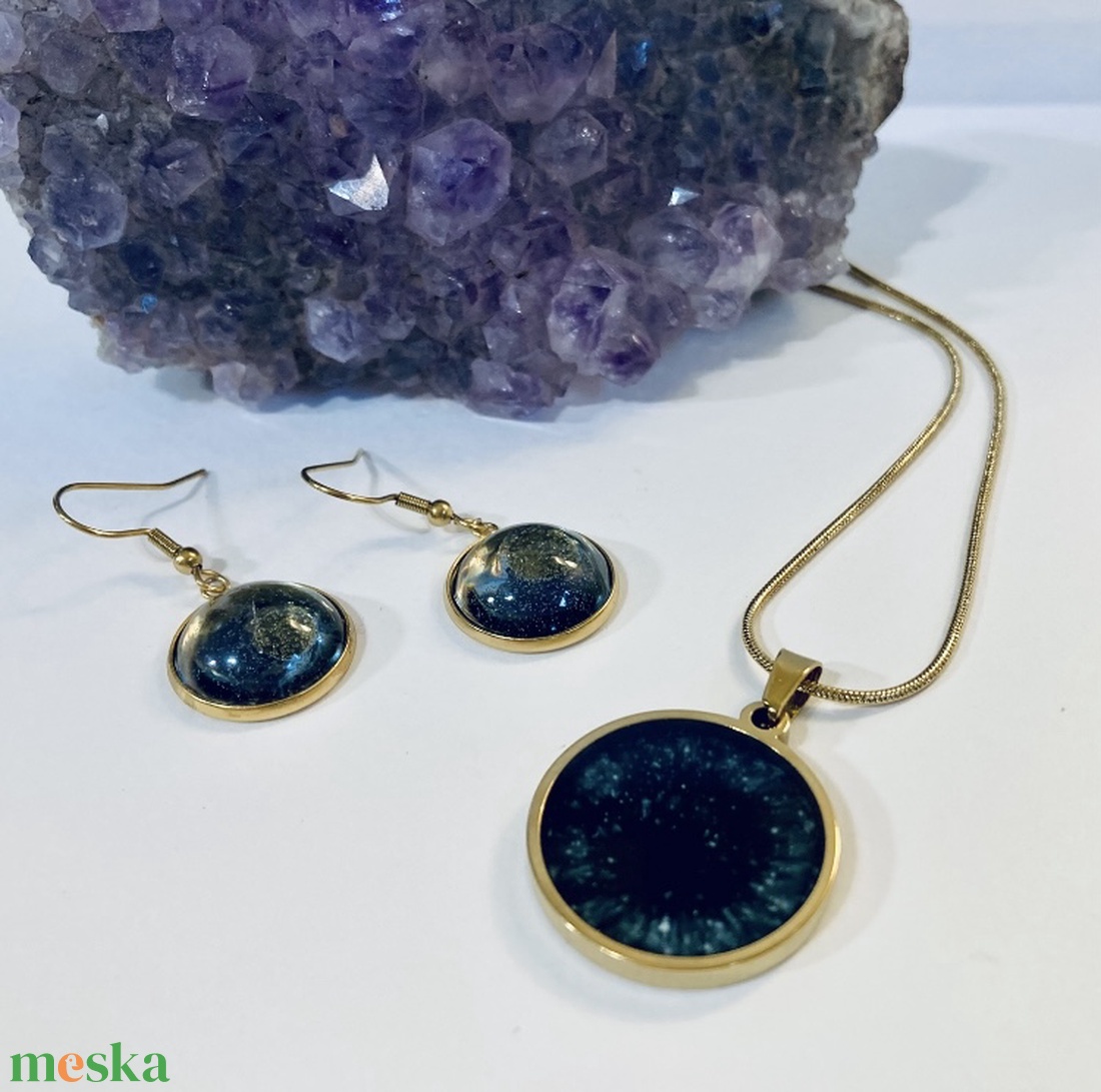 Fekete és arany - ékszer - ékszerszett - Meska.hu