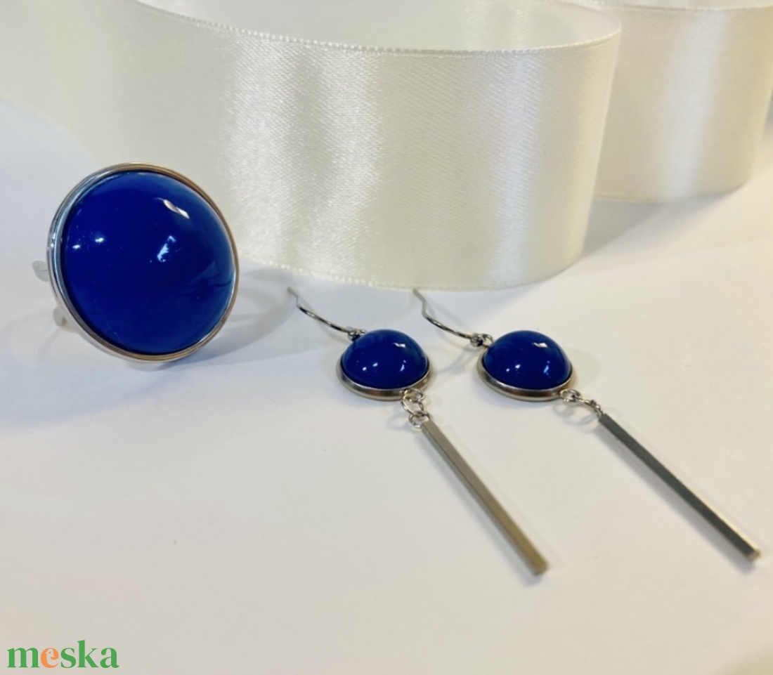 Királykék szett - ékszer - ékszerszett - Meska.hu