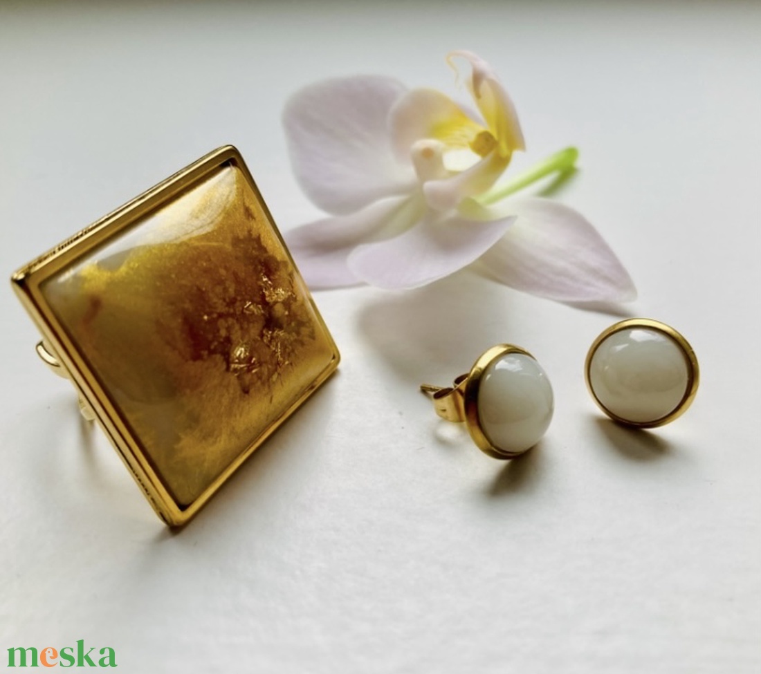 Arany szett - ékszer - ékszerszett - Meska.hu