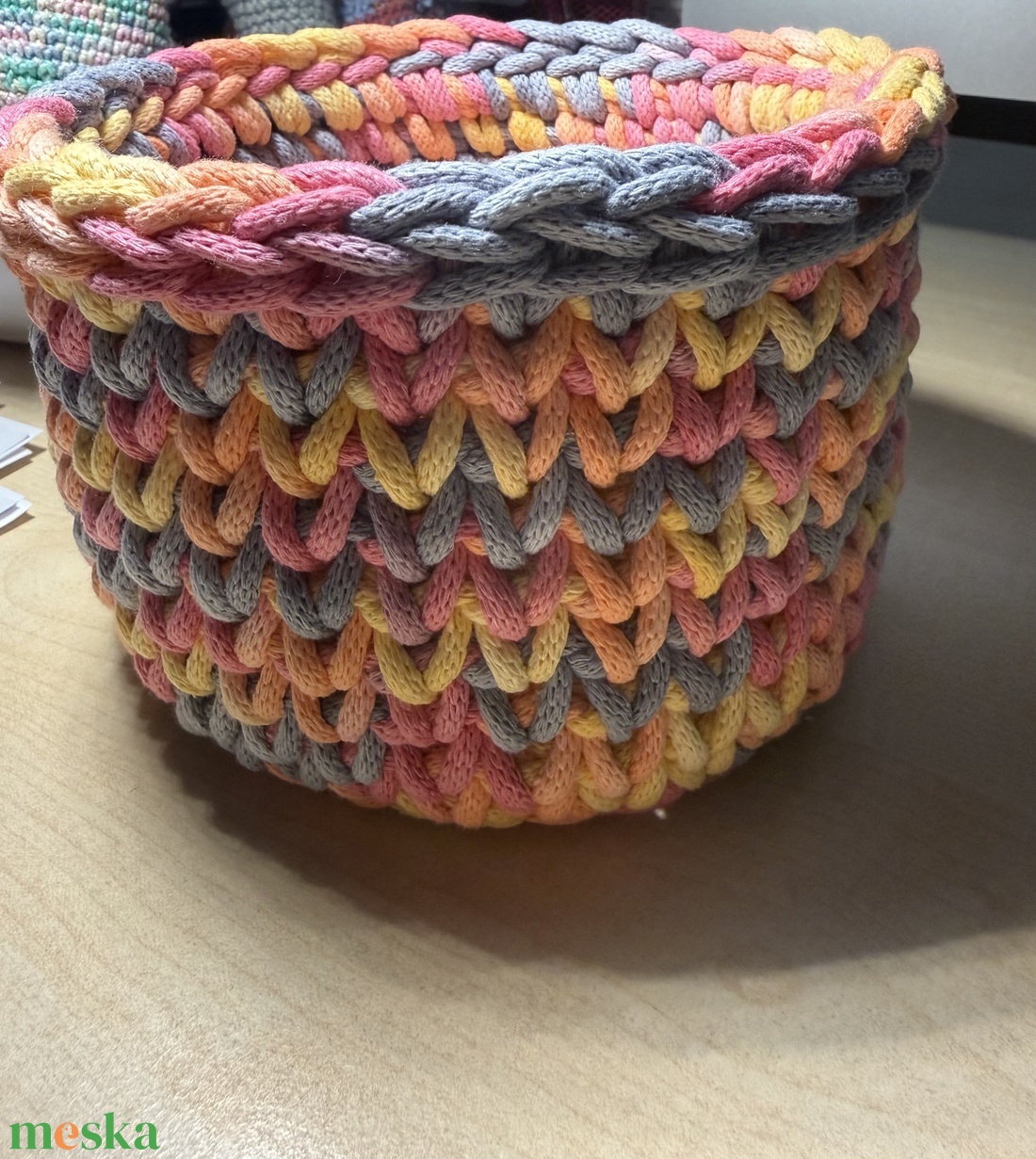 Horgolt tároló - otthon & életmód - tárolás & rendszerezés - íróasztali tároló - Meska.hu