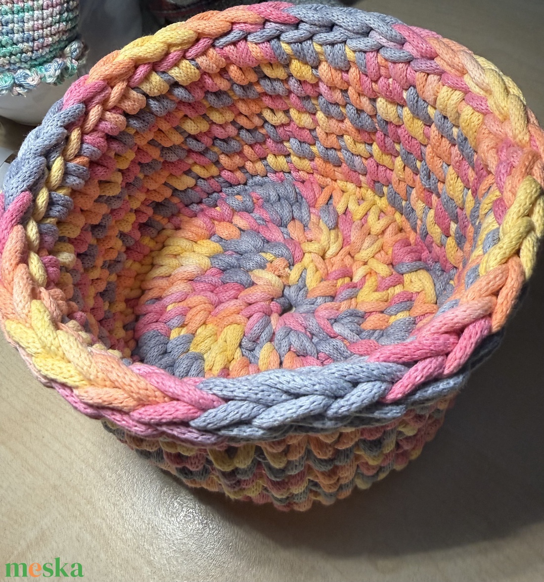 Horgolt tároló - otthon & életmód - tárolás & rendszerezés - íróasztali tároló - Meska.hu