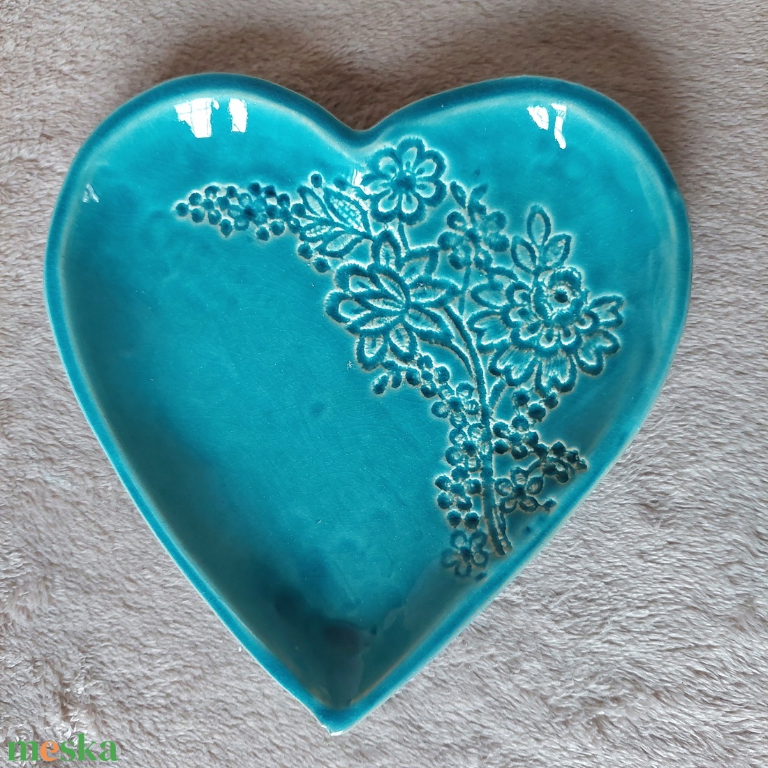 Szív alakú kínáló - otthon & életmód - konyhafelszerelés, tálalás - tálalás - kínálótál - Meska.hu