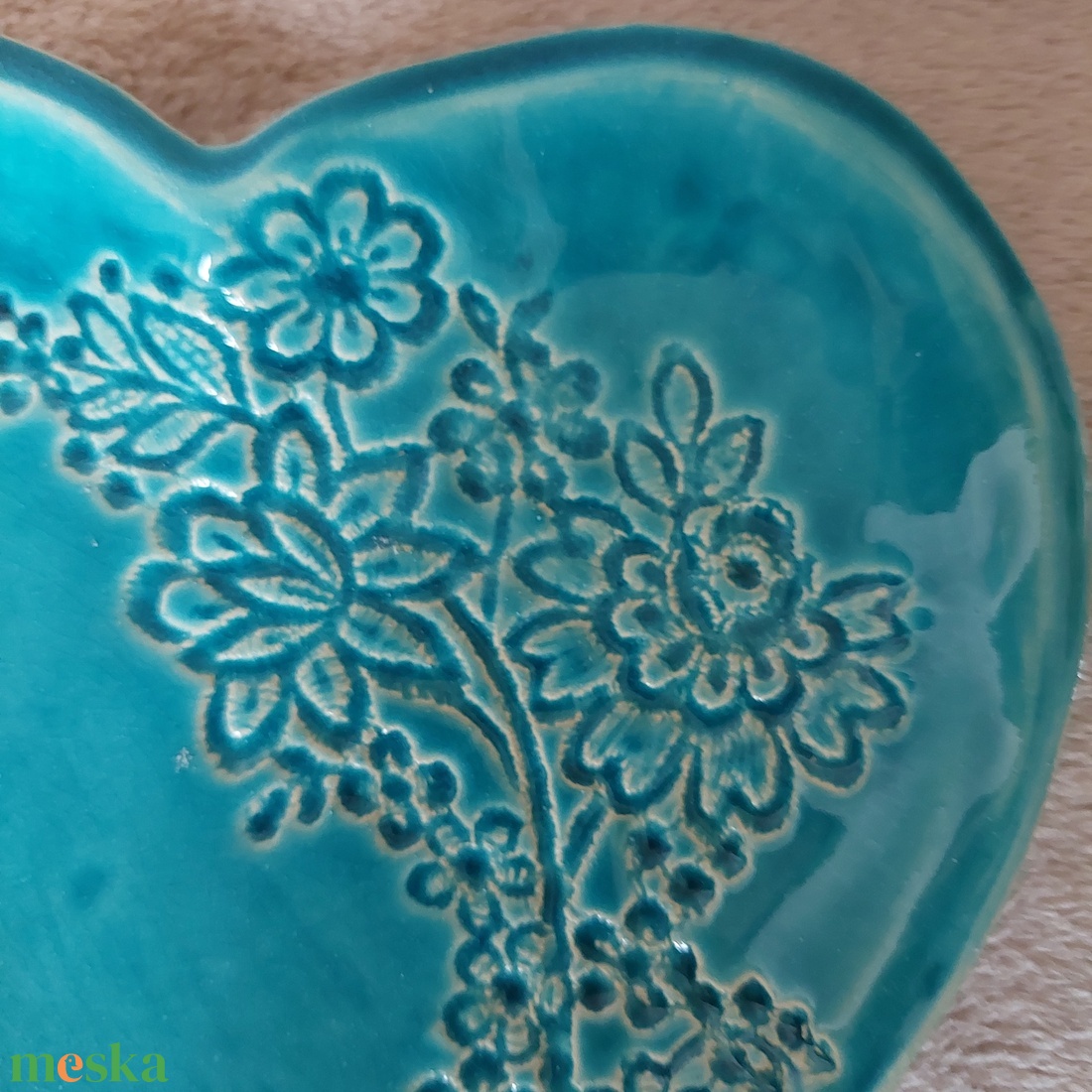 Szív alakú kínáló - otthon & életmód - konyhafelszerelés, tálalás - tálalás - kínálótál - Meska.hu