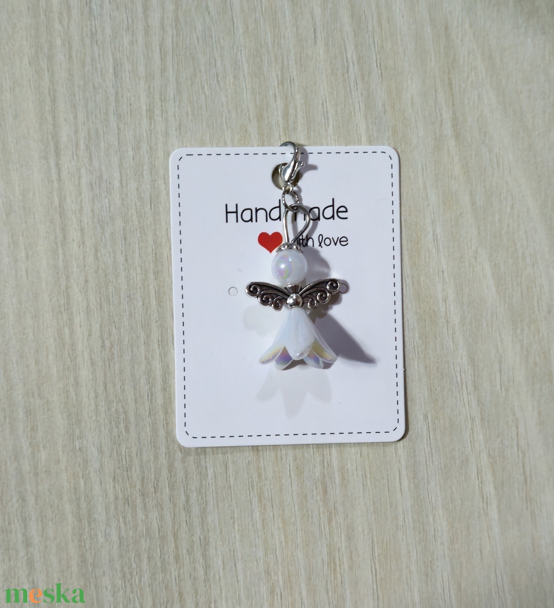 Angyalkás kulcstartó - táska & tok - kulcstartó & táskadísz - kulcstartó - Meska.hu