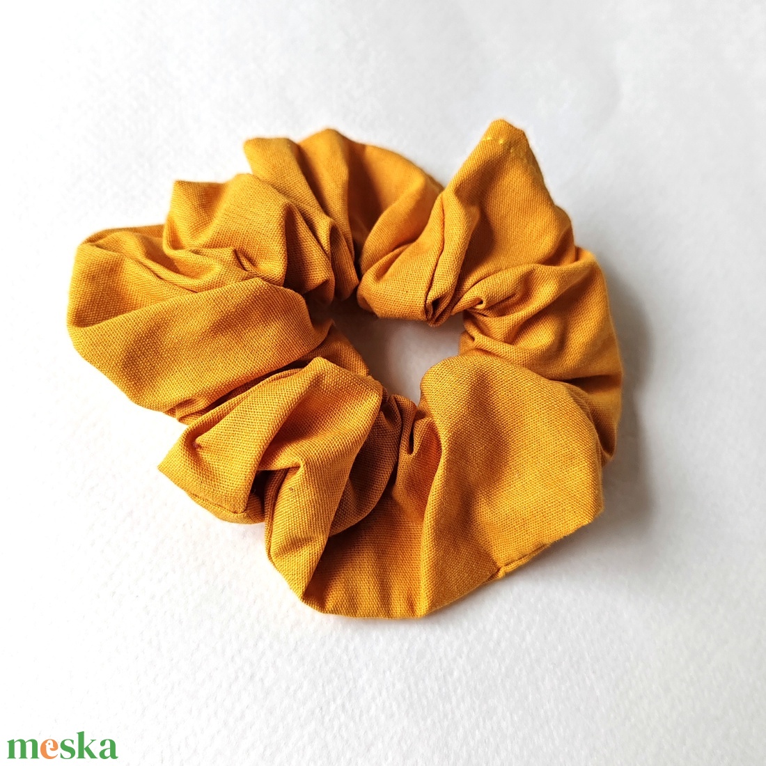  Mustársárga scrunchie, hajgumi - ruha & divat - hajdísz & hajcsat - hajgumi - Meska.hu