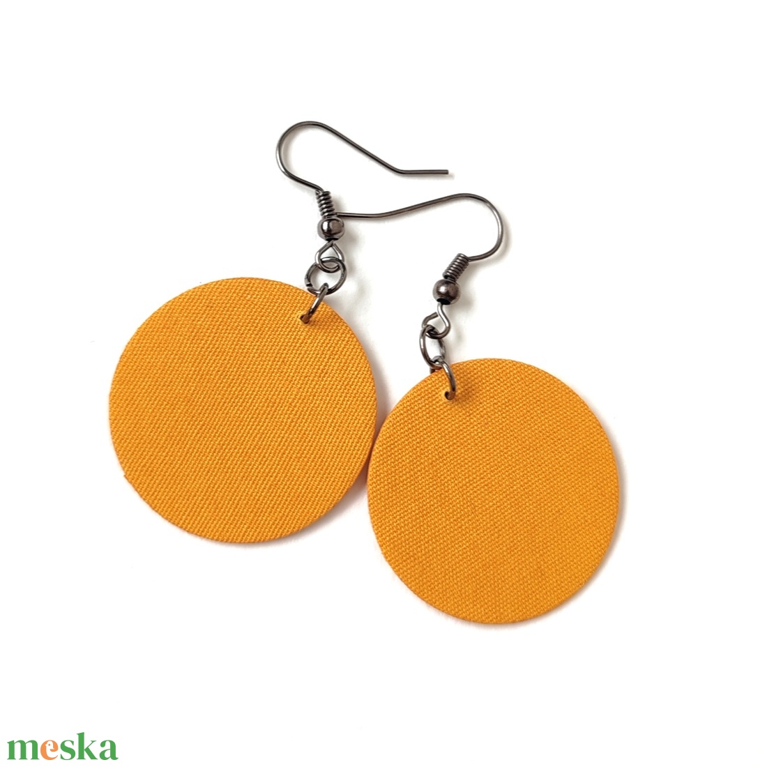 ŐSZ - Egyszínű textilfülbevaló választható színben és méretben - ősz paletta - ékszer - fülbevaló - lógó fülbevaló - Meska.hu