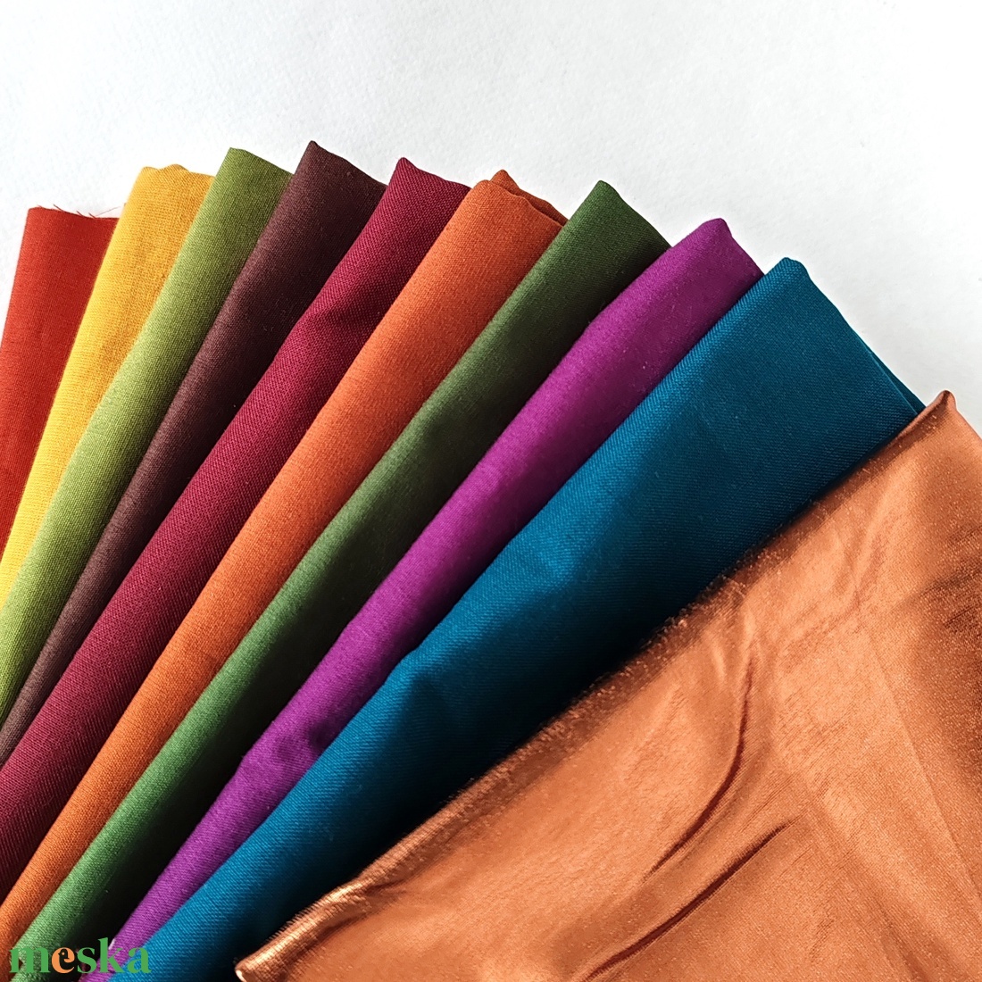 ŐSZ - Egyszínű textilfülbevaló választható színben és méretben - ősz paletta - ékszer - fülbevaló - lógó fülbevaló - Meska.hu