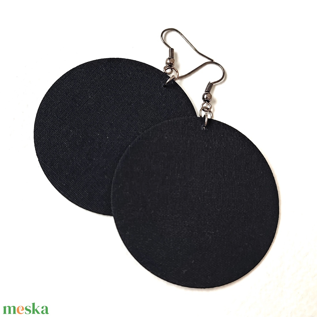 TÉL - Egyszínű textilfülbevaló választható színben és méretben- tél paletta - ékszer - fülbevaló - lógó fülbevaló - Meska.hu