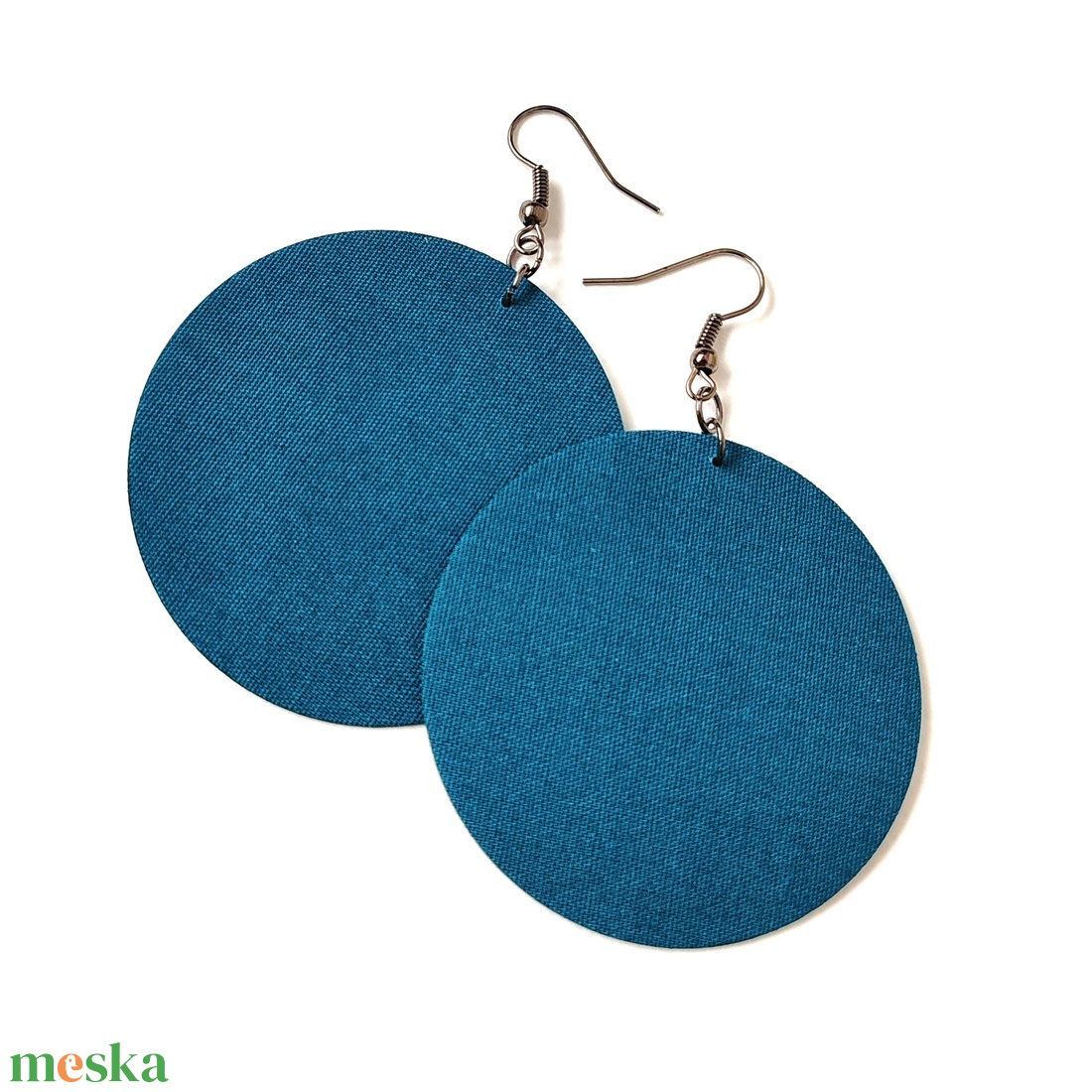 NYÁR - Egyszínű textilfülbevaló választható színben és méretben- nyár paletta - ékszer - fülbevaló - lógó fülbevaló - Meska.hu