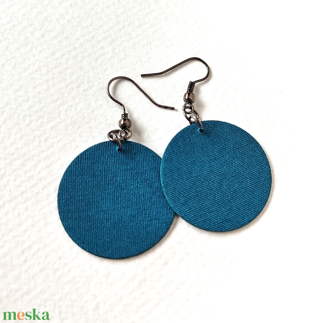 NYÁR - Egyszínű textilfülbevaló választható színben és méretben- nyár paletta - ékszer - fülbevaló - lógó fülbevaló - Meska.hu