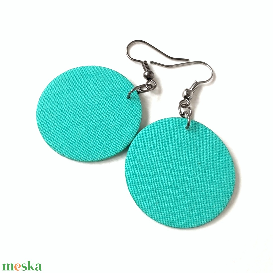 TAVASZ - Egyszínű textilfülbevaló választható színben és méretben - tavasz paletta - ékszer - fülbevaló - lógó fülbevaló - Meska.hu