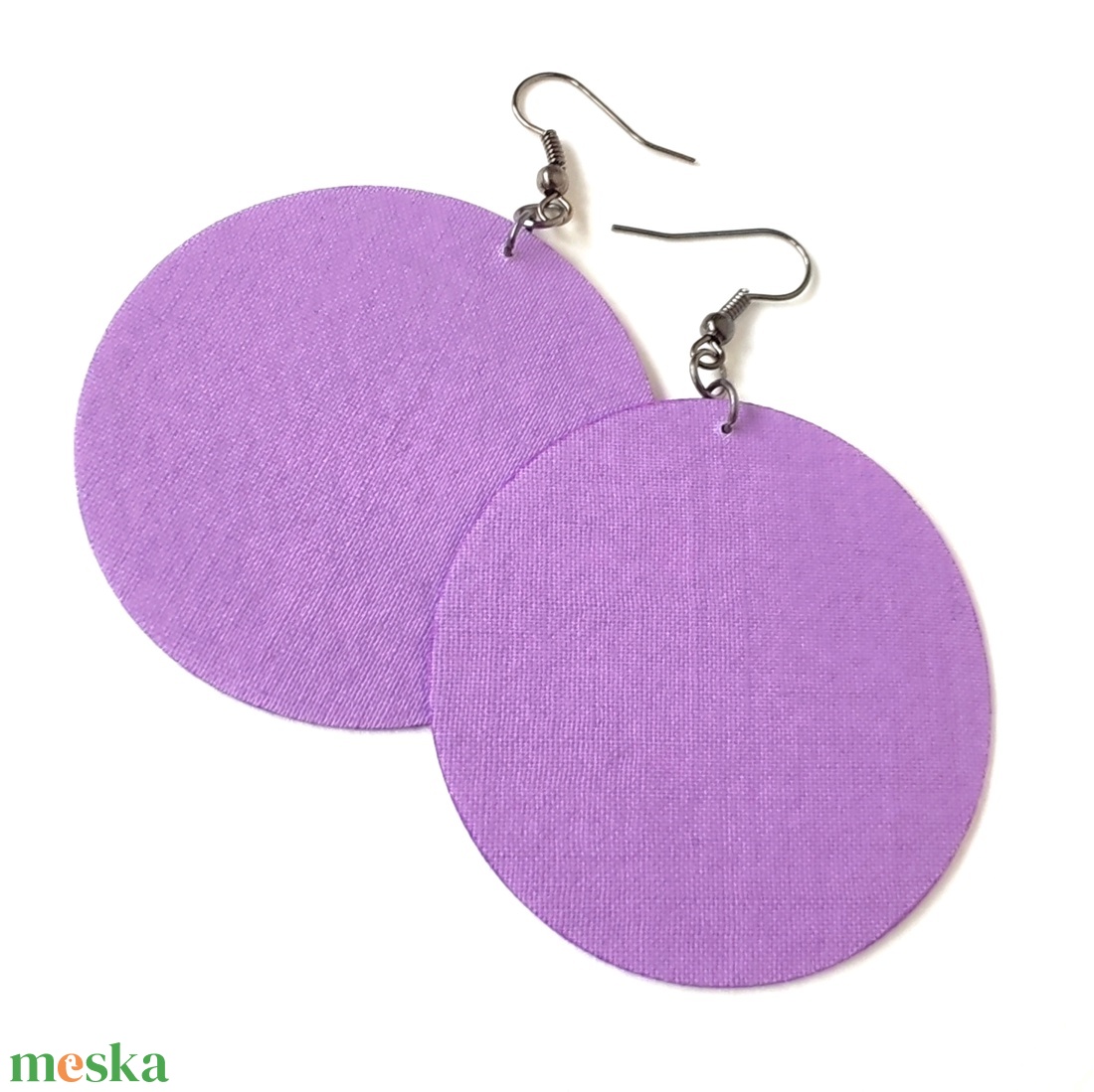 NYÁR - Egyszínű textilfülbevaló választható színben és méretben- nyár paletta - ékszer - fülbevaló - lógó fülbevaló - Meska.hu