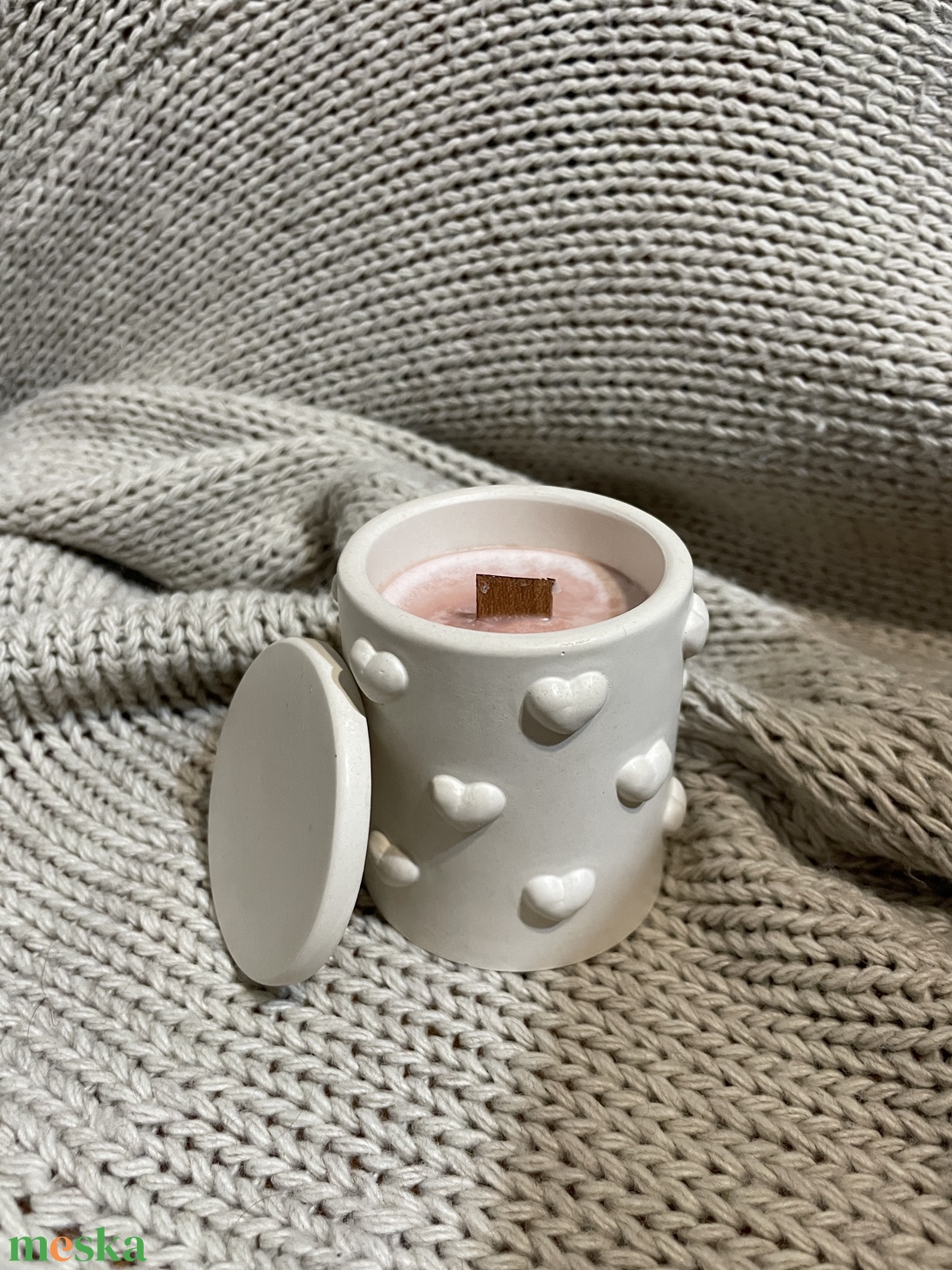 Cseresznyés tégelygyertya - otthon & életmód - gyertya, illat, aroma - gyertya - Meska.hu