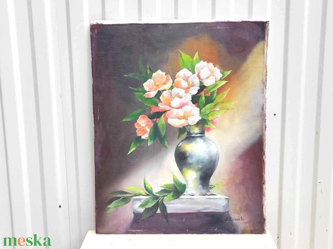 Csendélet, festmény  - művészet - festmény - olajfestmény - Meska.hu