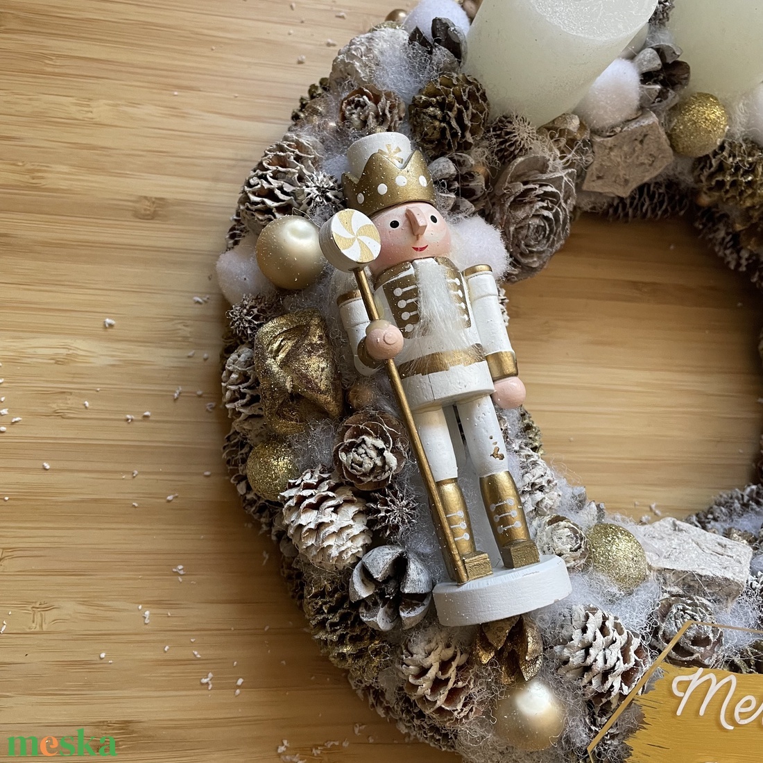 Diótörős Adventi koszorú - karácsony - adventi díszek - adventi koszorú - Meska.hu