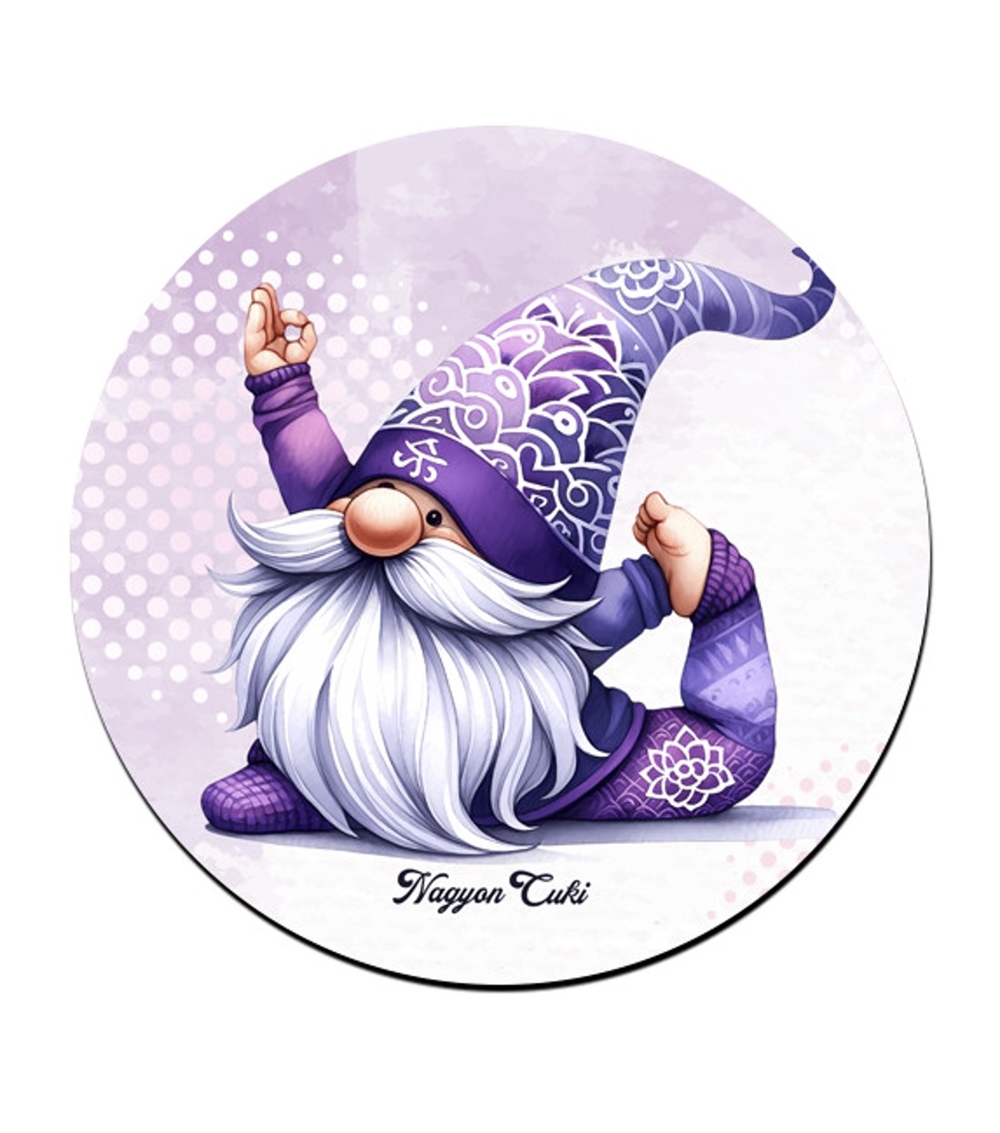 6 db cuki jóga manós kör alakú alátét szett (#55) - otthon & életmód - konyhafelszerelés, tálalás - tálalás - tányér- és poháralátét - Meska.hu