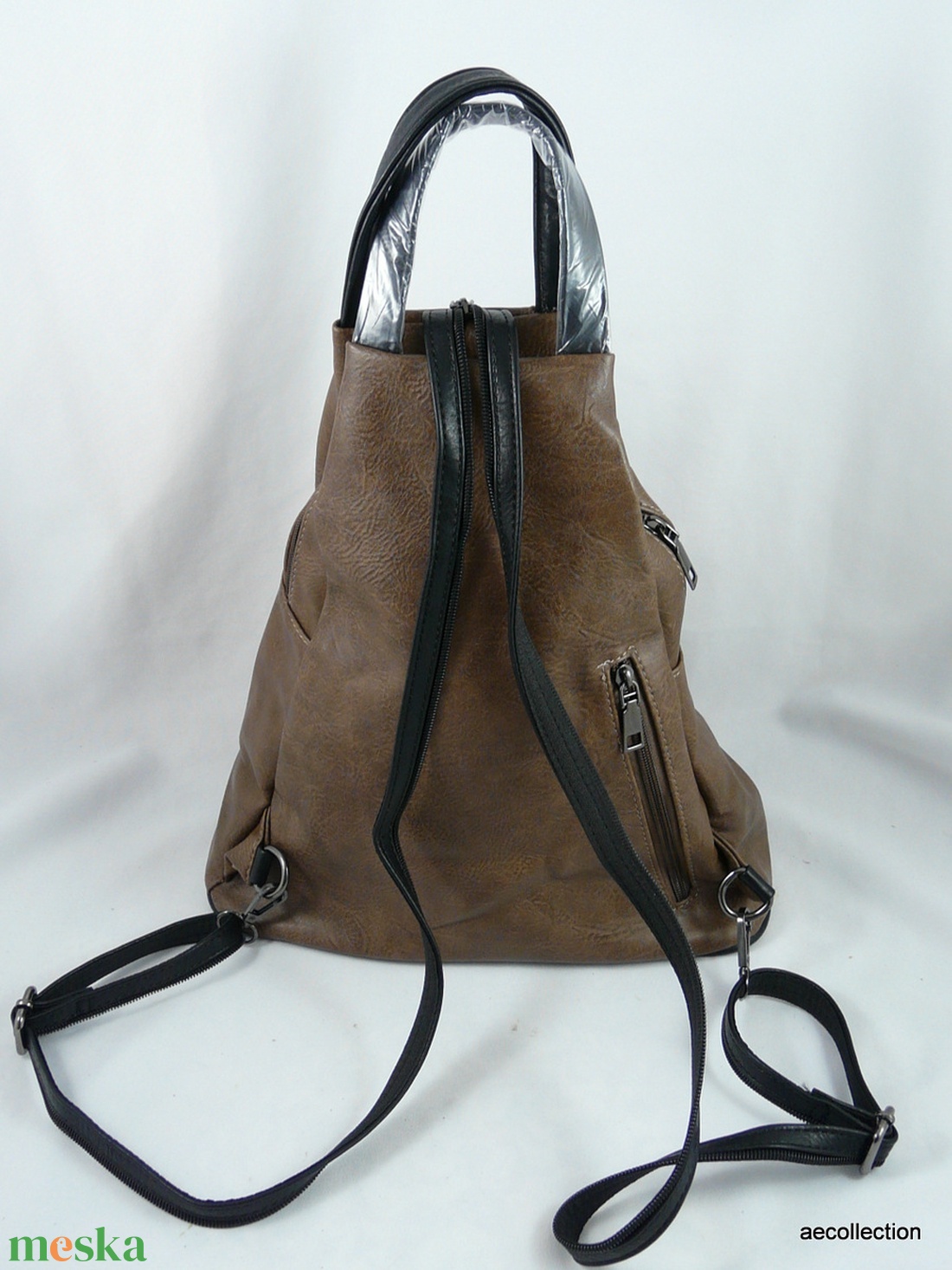 Vera Pelle replika. Masszív műbőr hátitáska, kézzel festett, egyedi mintával! - táska & tok - hátizsák - kishátizsák - Meska.hu